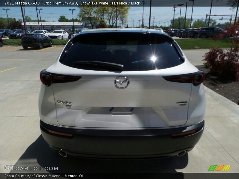 Snowflake White Pearl Mica / Black 2021 Mazda CX-30 Turbo Premium AWD