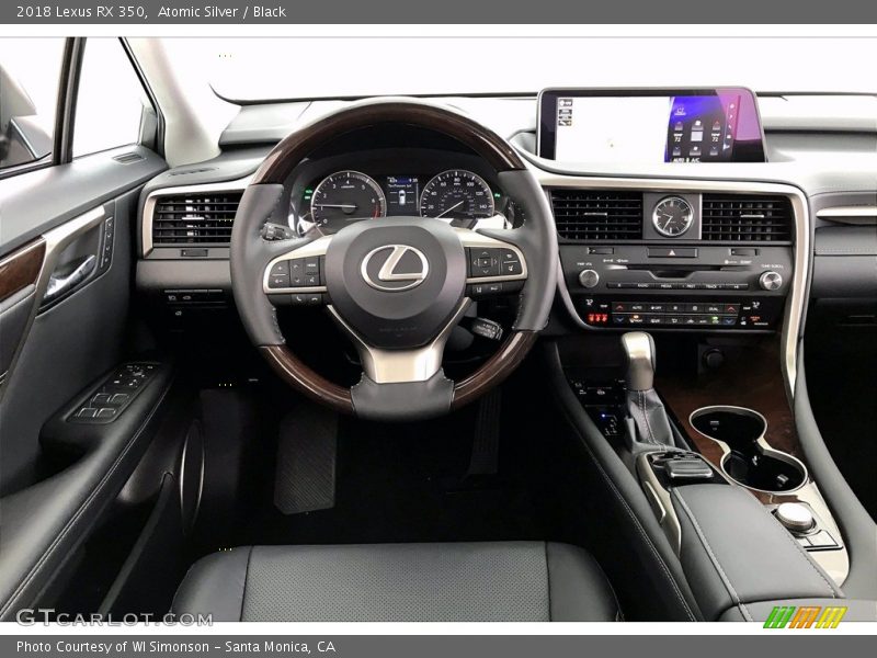 Atomic Silver / Black 2018 Lexus RX 350