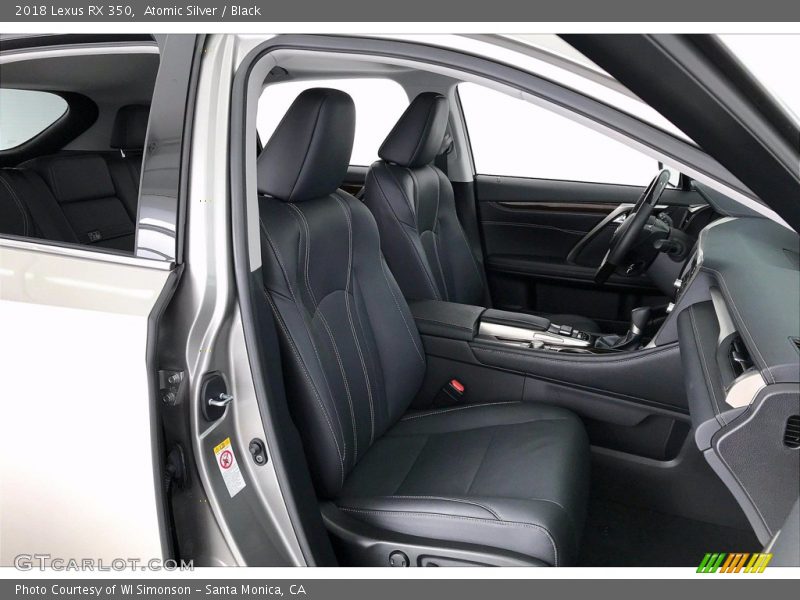 Atomic Silver / Black 2018 Lexus RX 350