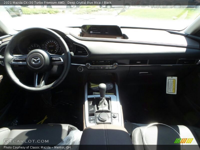 Deep Crystal Blue Mica / Black 2021 Mazda CX-30 Turbo Premium AWD
