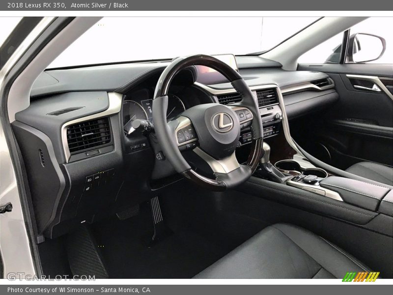 Atomic Silver / Black 2018 Lexus RX 350