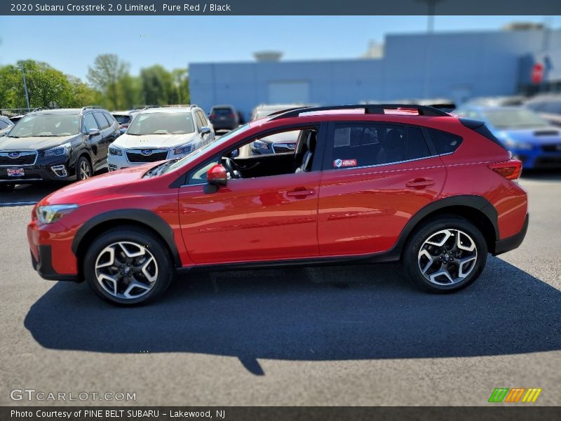 Pure Red / Black 2020 Subaru Crosstrek 2.0 Limited