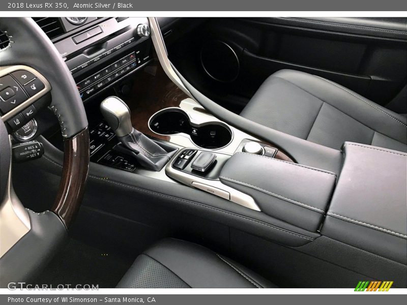 Atomic Silver / Black 2018 Lexus RX 350