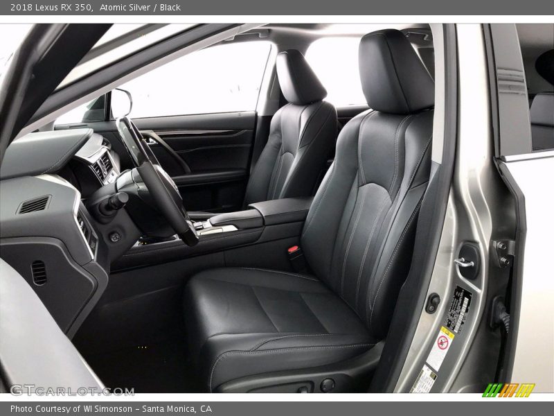 Atomic Silver / Black 2018 Lexus RX 350