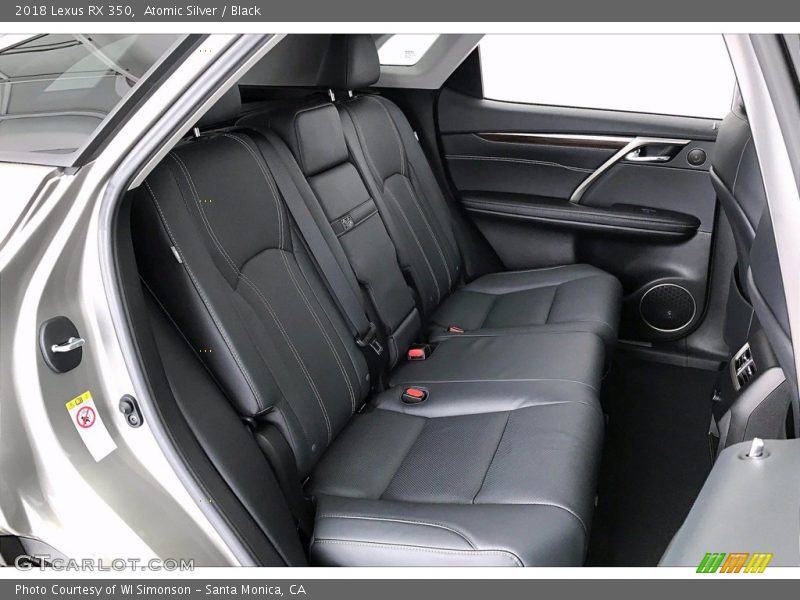 Atomic Silver / Black 2018 Lexus RX 350