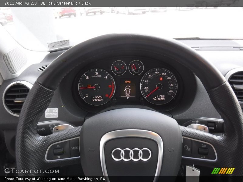 Ice Silver Metallic / Black 2011 Audi A3 2.0 TDI