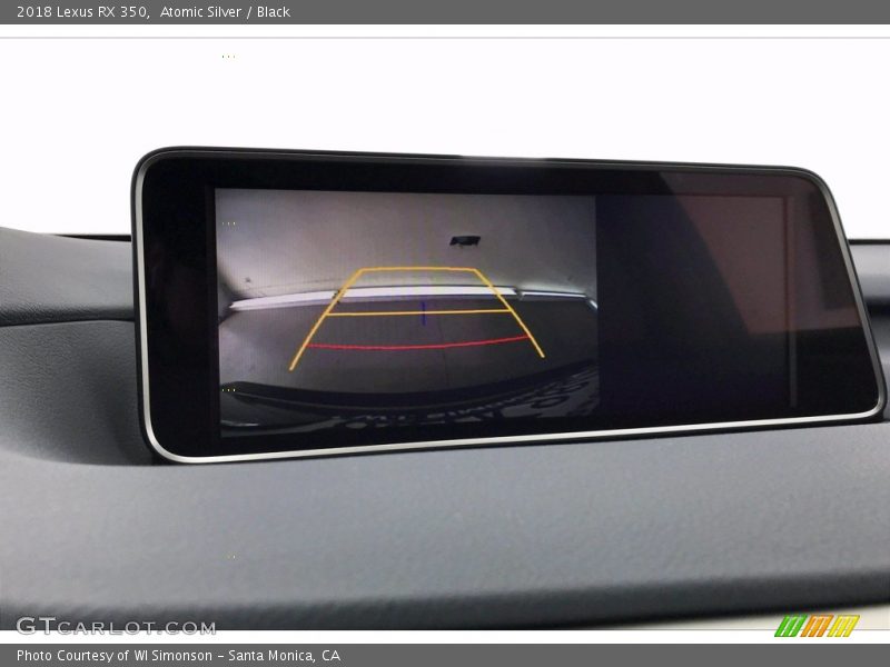 Atomic Silver / Black 2018 Lexus RX 350