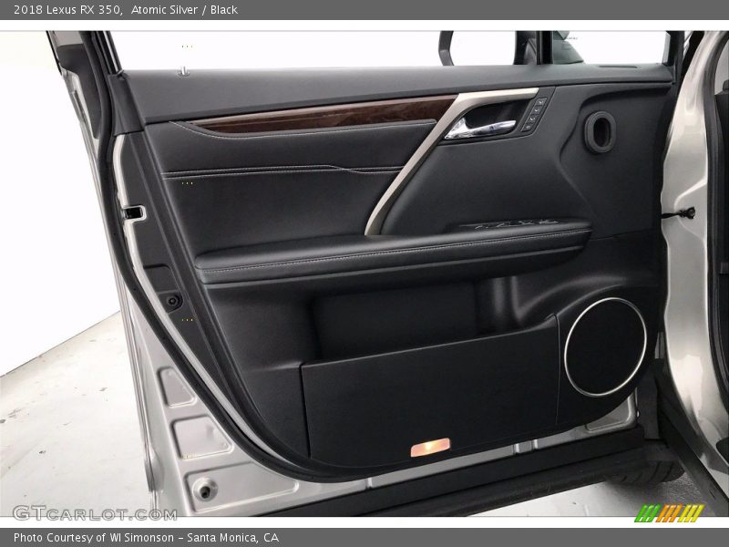 Atomic Silver / Black 2018 Lexus RX 350