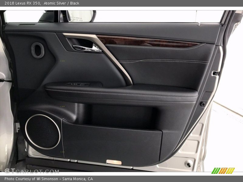 Atomic Silver / Black 2018 Lexus RX 350