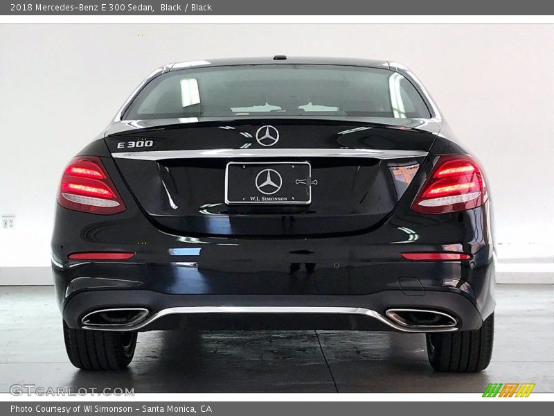 Black / Black 2018 Mercedes-Benz E 300 Sedan