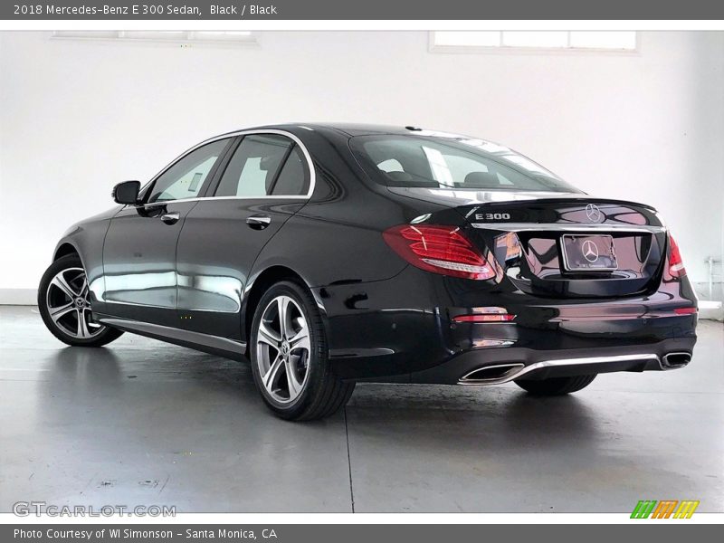 Black / Black 2018 Mercedes-Benz E 300 Sedan