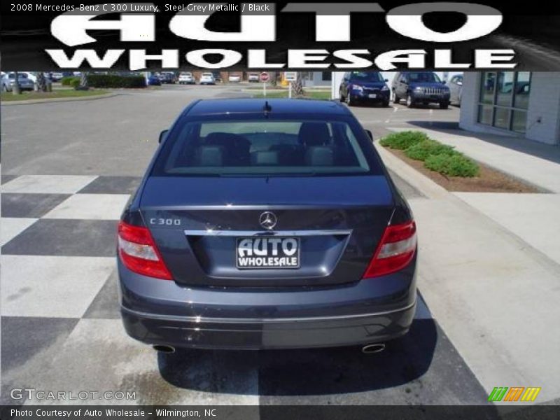 Steel Grey Metallic / Black 2008 Mercedes-Benz C 300 Luxury