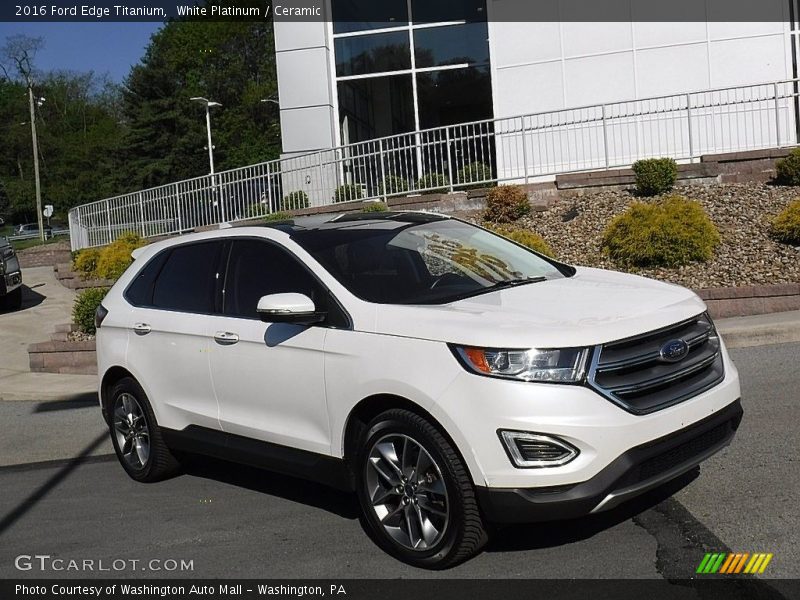 White Platinum / Ceramic 2016 Ford Edge Titanium