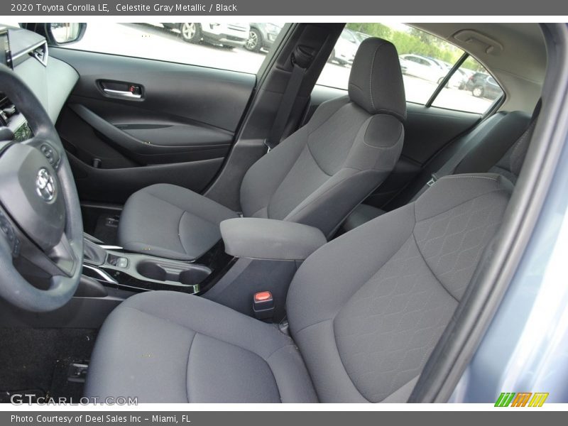 Front Seat of 2020 Corolla LE