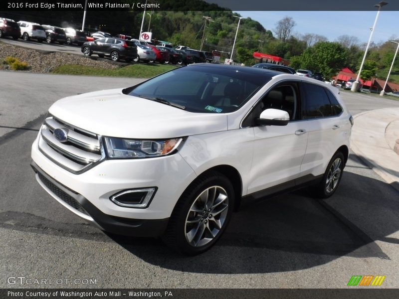 White Platinum / Ceramic 2016 Ford Edge Titanium