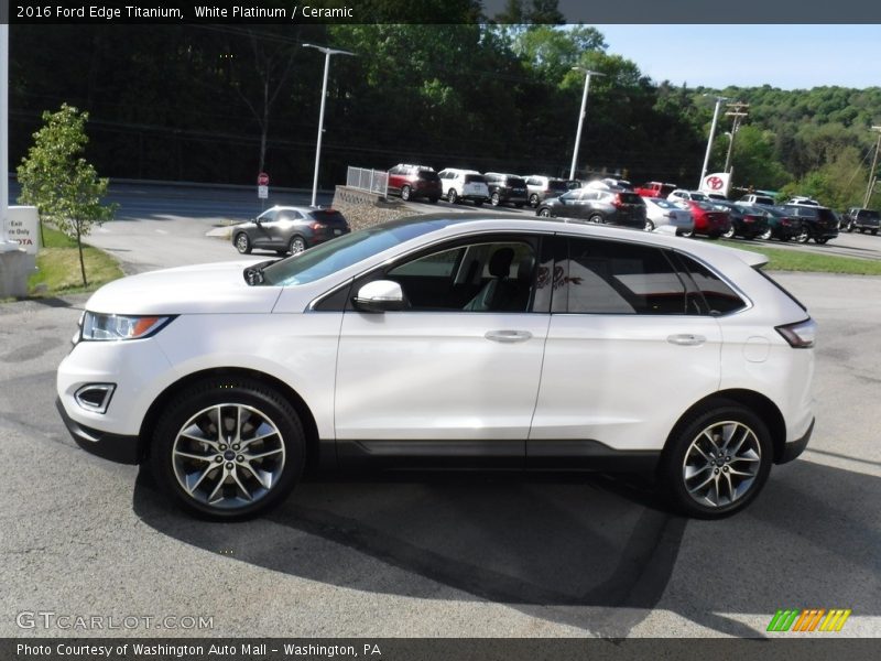 White Platinum / Ceramic 2016 Ford Edge Titanium