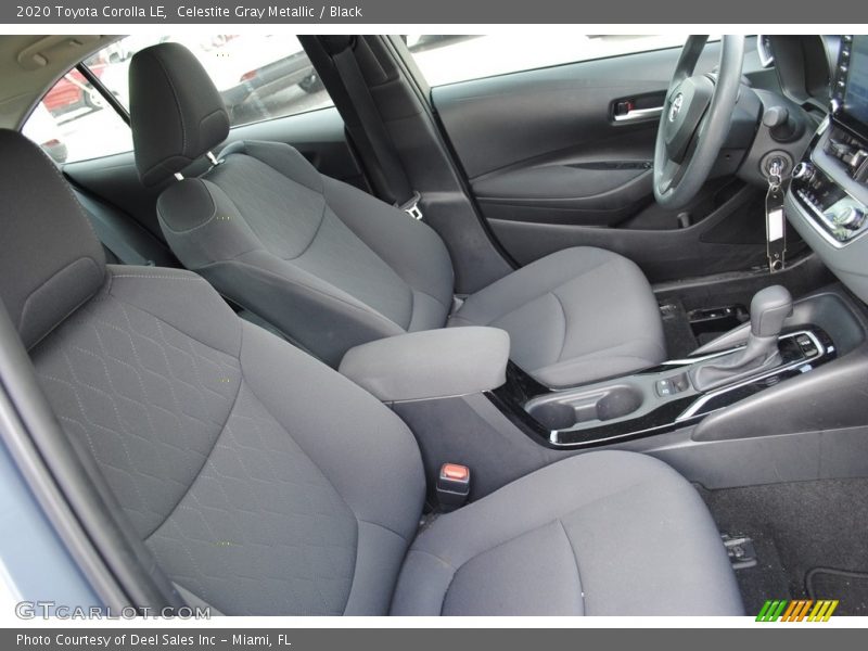 Front Seat of 2020 Corolla LE