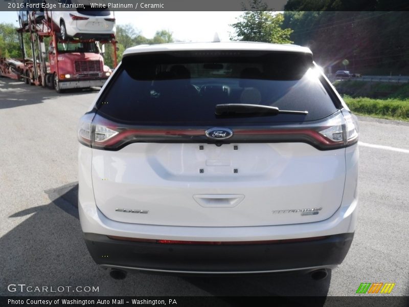 White Platinum / Ceramic 2016 Ford Edge Titanium