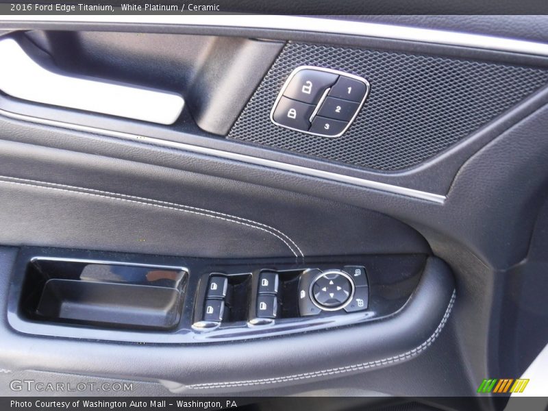 White Platinum / Ceramic 2016 Ford Edge Titanium