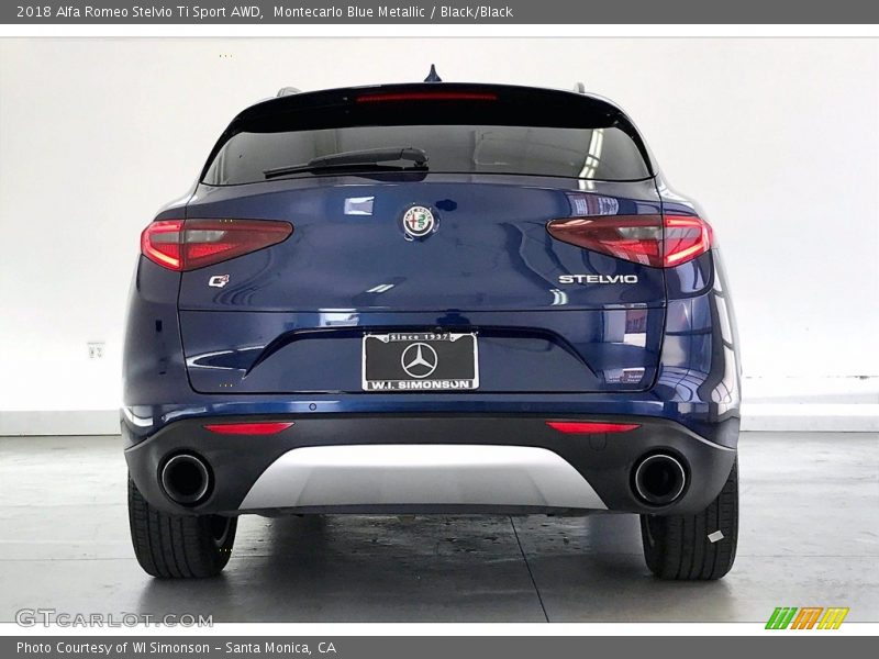 Montecarlo Blue Metallic / Black/Black 2018 Alfa Romeo Stelvio Ti Sport AWD