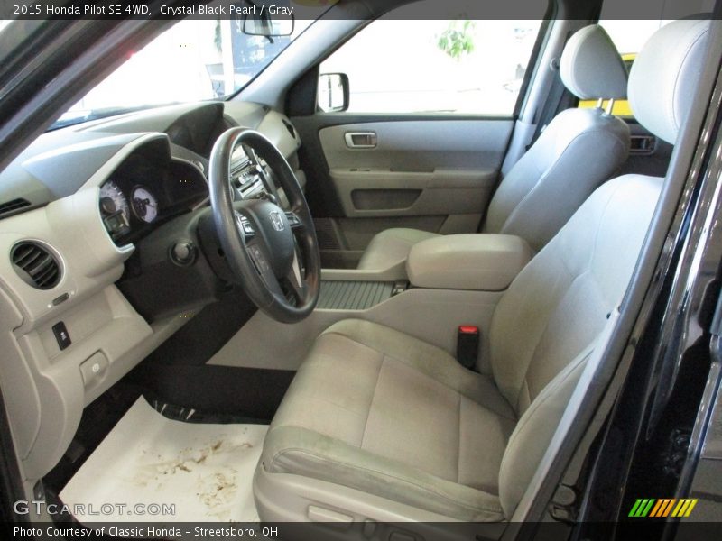 Crystal Black Pearl / Gray 2015 Honda Pilot SE 4WD
