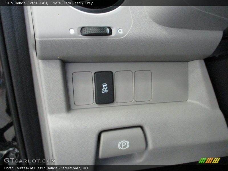 Crystal Black Pearl / Gray 2015 Honda Pilot SE 4WD