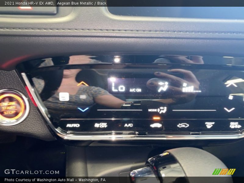 Aegean Blue Metallic / Black 2021 Honda HR-V EX AWD