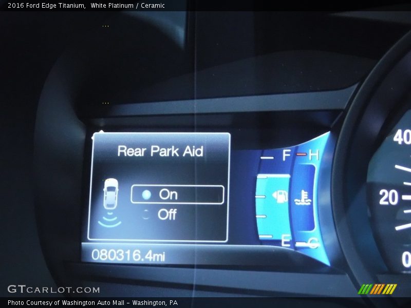 White Platinum / Ceramic 2016 Ford Edge Titanium