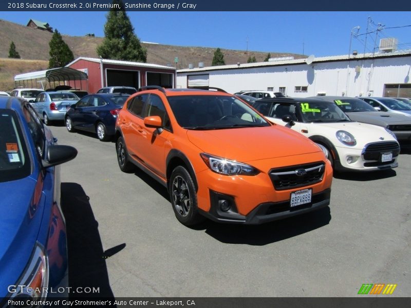 Sunshine Orange / Gray 2018 Subaru Crosstrek 2.0i Premium