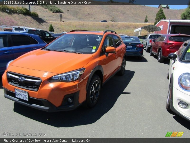 Sunshine Orange / Gray 2018 Subaru Crosstrek 2.0i Premium