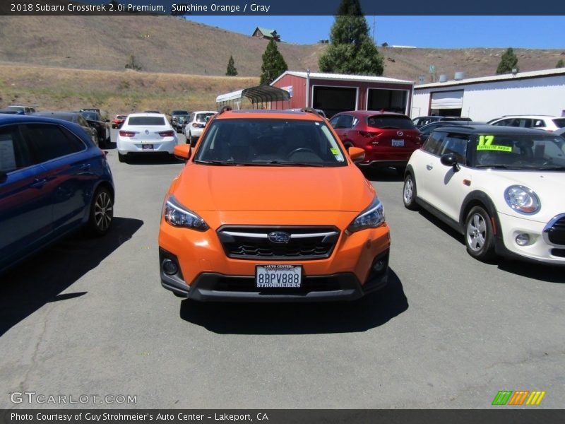 Sunshine Orange / Gray 2018 Subaru Crosstrek 2.0i Premium