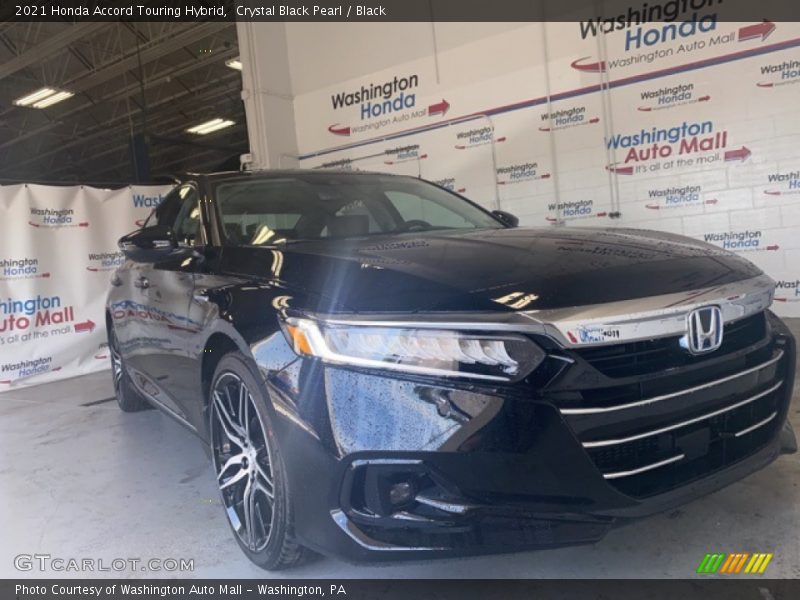 Crystal Black Pearl / Black 2021 Honda Accord Touring Hybrid