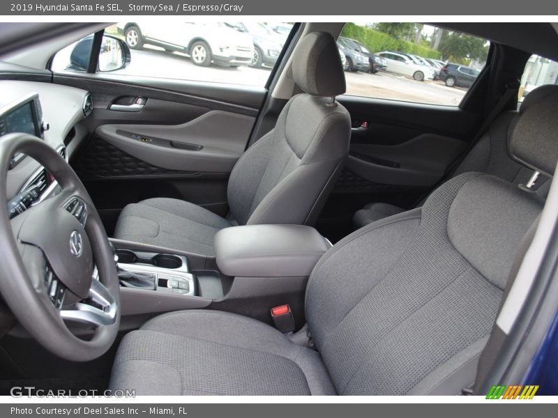 Stormy Sea / Espresso/Gray 2019 Hyundai Santa Fe SEL