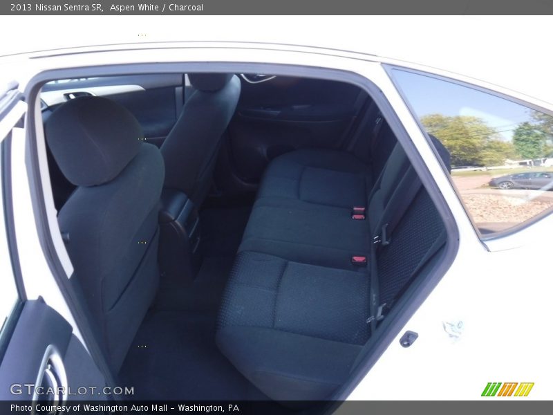 Aspen White / Charcoal 2013 Nissan Sentra SR