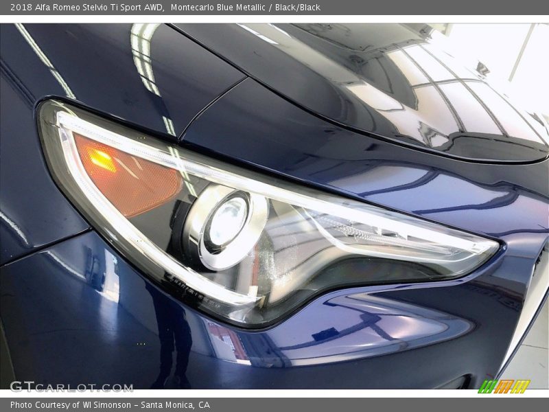 Montecarlo Blue Metallic / Black/Black 2018 Alfa Romeo Stelvio Ti Sport AWD