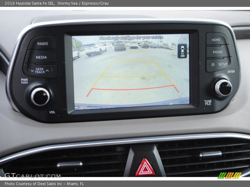 Stormy Sea / Espresso/Gray 2019 Hyundai Santa Fe SEL