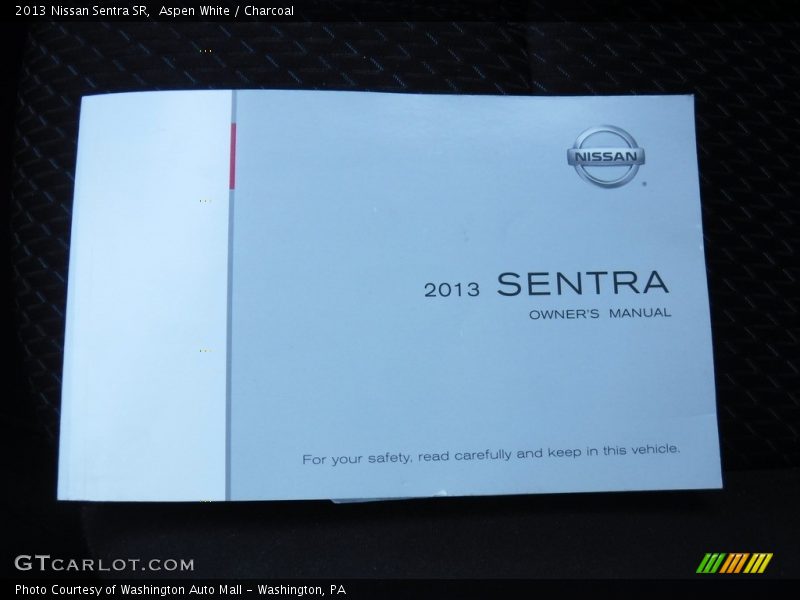 Aspen White / Charcoal 2013 Nissan Sentra SR