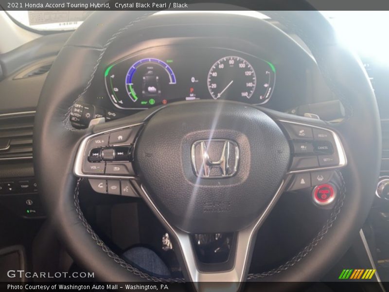 Crystal Black Pearl / Black 2021 Honda Accord Touring Hybrid