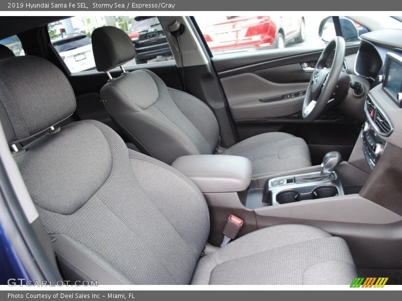 Stormy Sea / Espresso/Gray 2019 Hyundai Santa Fe SEL