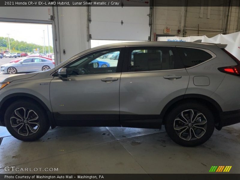 Lunar Silver Metallic / Gray 2021 Honda CR-V EX-L AWD Hybrid