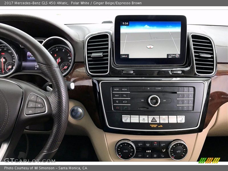 Polar White / Ginger Beige/Espresso Brown 2017 Mercedes-Benz GLS 450 4Matic