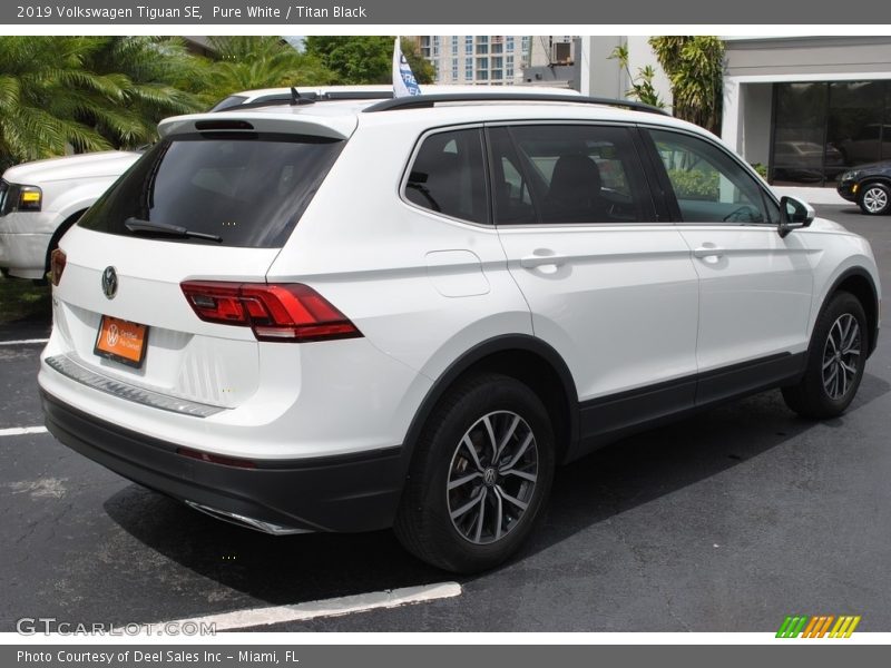 Pure White / Titan Black 2019 Volkswagen Tiguan SE
