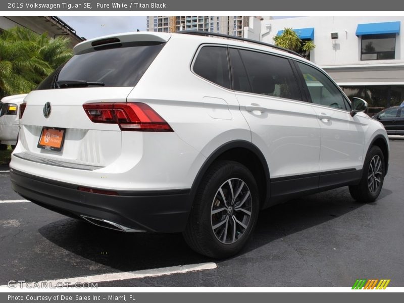 Pure White / Titan Black 2019 Volkswagen Tiguan SE