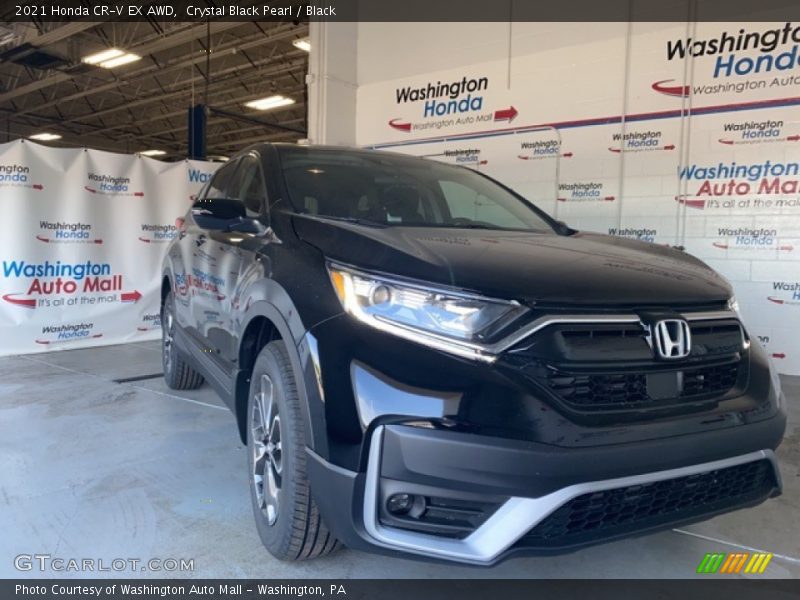 Crystal Black Pearl / Black 2021 Honda CR-V EX AWD