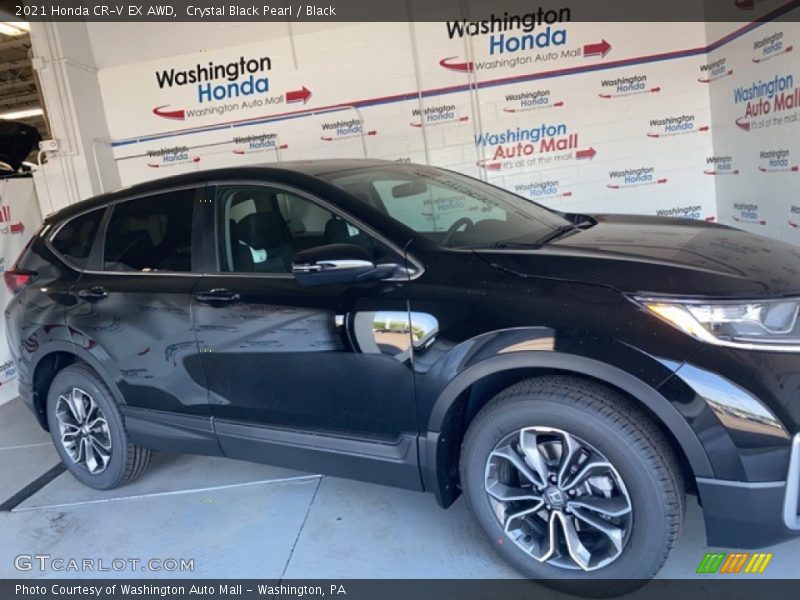 Crystal Black Pearl / Black 2021 Honda CR-V EX AWD