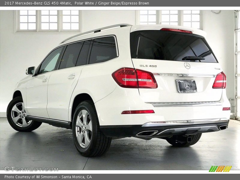 Polar White / Ginger Beige/Espresso Brown 2017 Mercedes-Benz GLS 450 4Matic