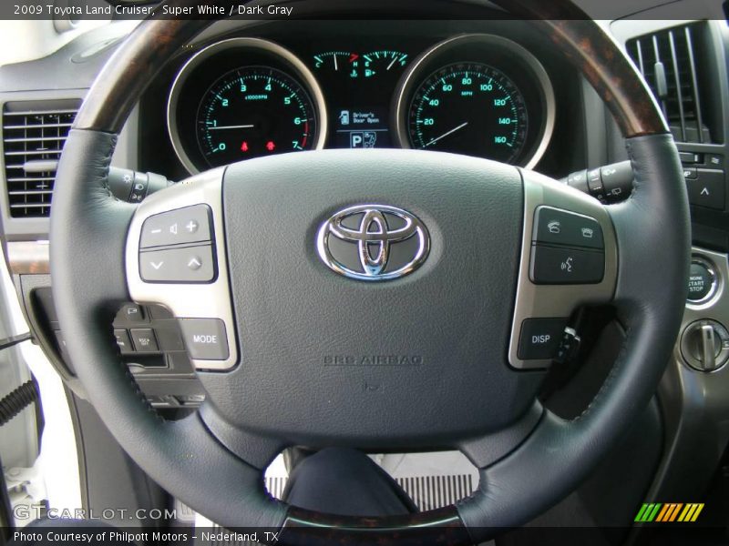 Super White / Dark Gray 2009 Toyota Land Cruiser