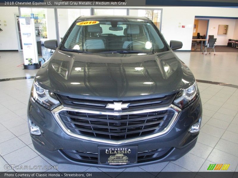 Nightfall Gray Metallic / Medium Ash Gray 2018 Chevrolet Equinox LS