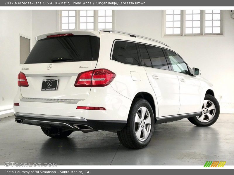 Polar White / Ginger Beige/Espresso Brown 2017 Mercedes-Benz GLS 450 4Matic