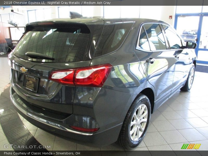 Nightfall Gray Metallic / Medium Ash Gray 2018 Chevrolet Equinox LS